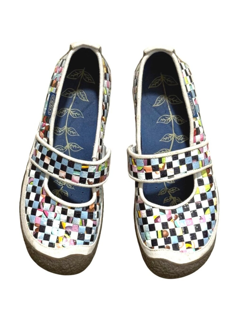 Keen Women's Mary Jane Shoes Sz 9.5 Artisanal Academia Harvest Rice Bag Woven